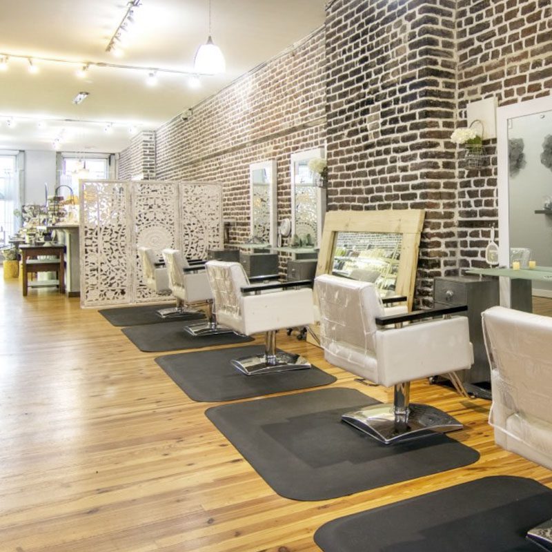 Brick Salon Interior